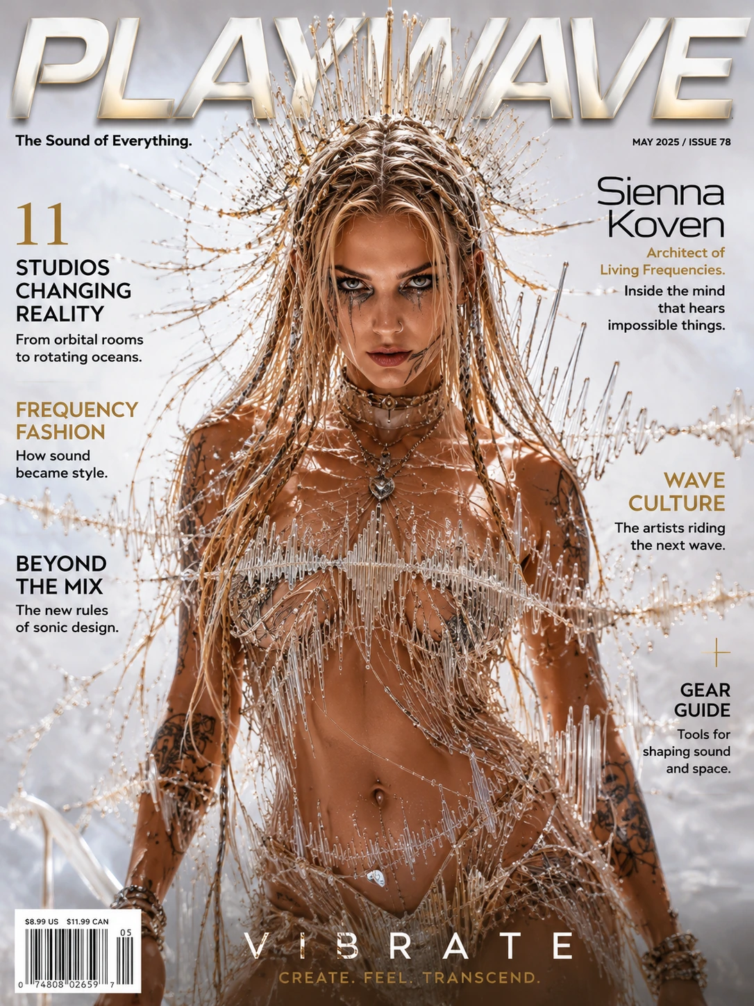 Sienna Koven on the cover of Playwave magazine